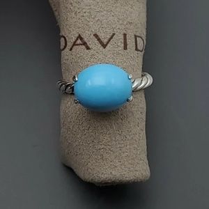 David Yurman Turquoise Stack ring sz 8